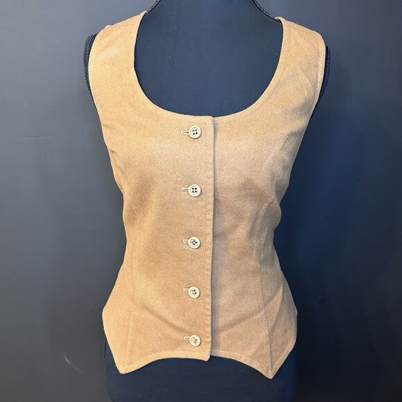 Pendleton Tops - Vintage Pendleton 100% Wool Corset/ Vest Top Women’s Small Brown